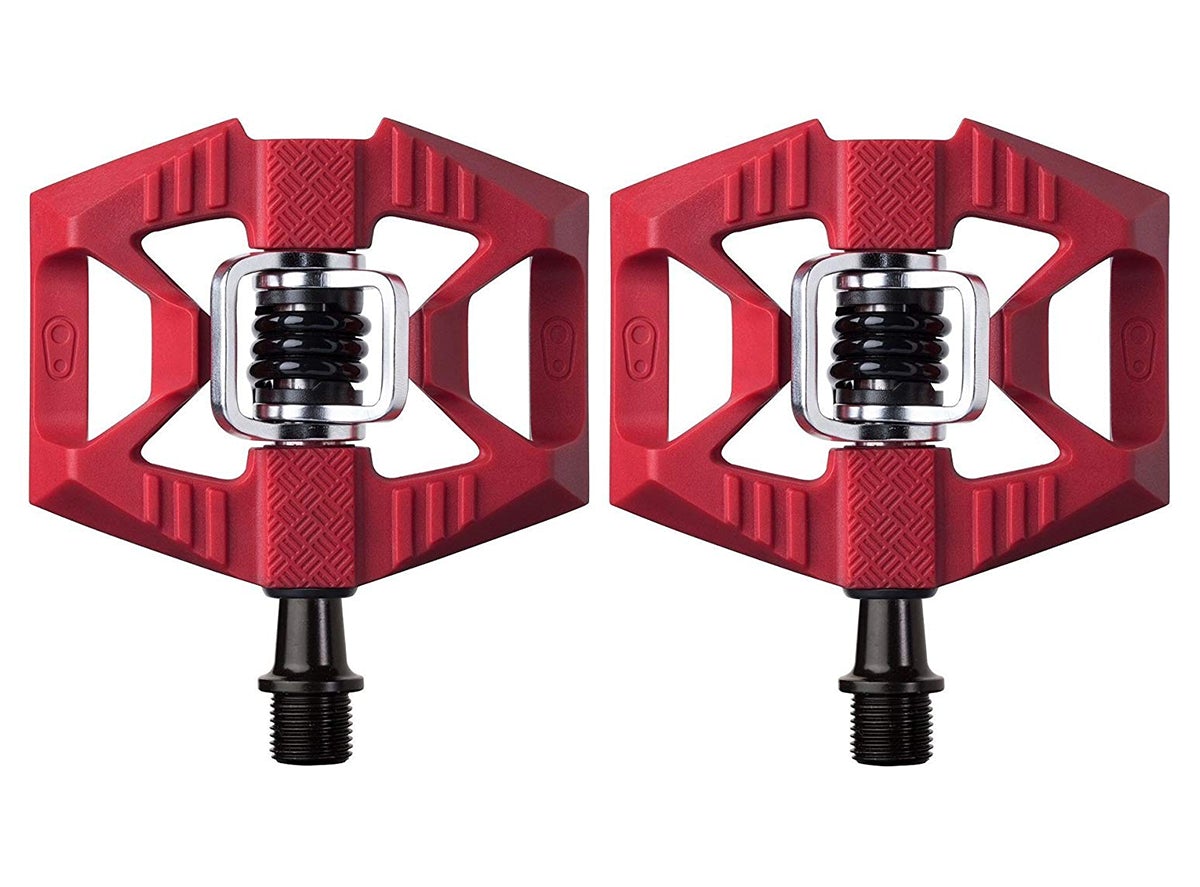 Crank Brothers Double Shot 1 Hybrid Pedals - Red Red  