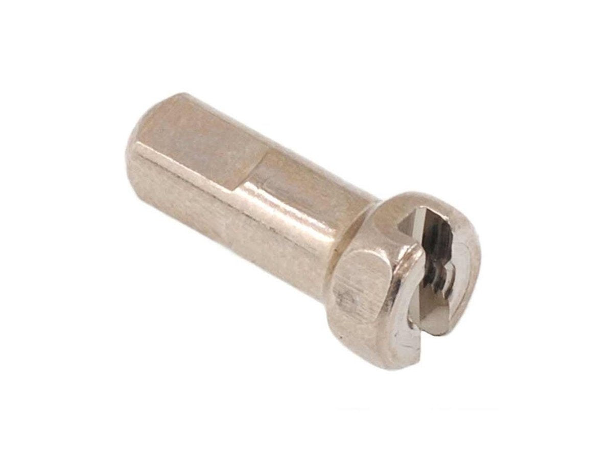 DT Swiss 15 Gauge Brass Nipples - 16mm - Silver Silver  