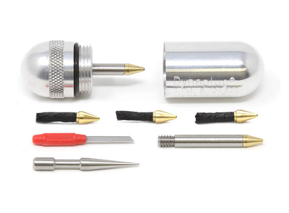 Dynaplug Micro Pro Pill Tubeless Tire Repair Kit Shiny Aluminum  