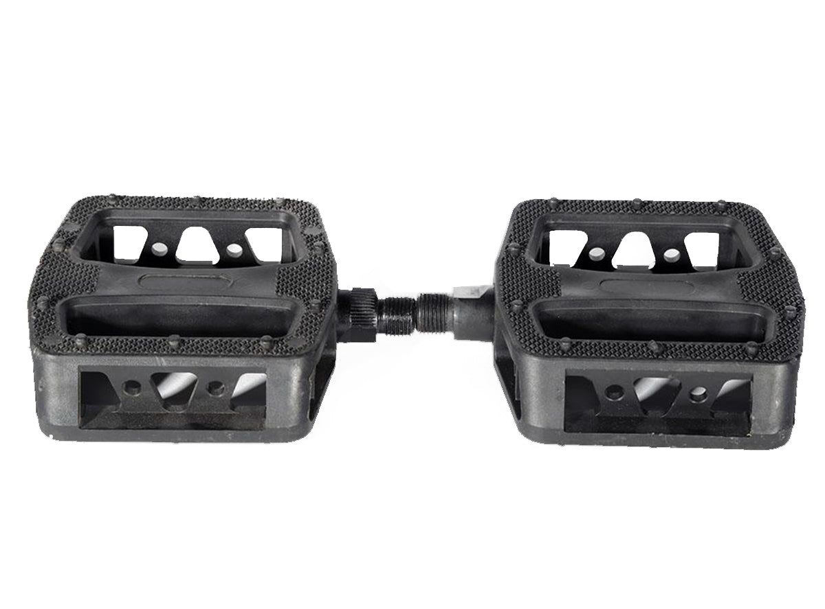 Eastern Atom Series Plastic BMX Pedals - 1/2" - Black Black  