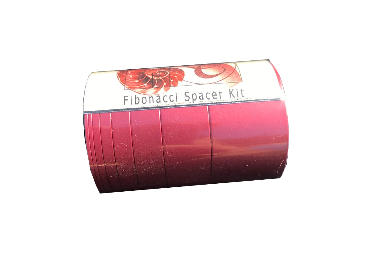 Endless Bikes Fibonacci Spacer Kit - Red Red 1.5" 8 Piece