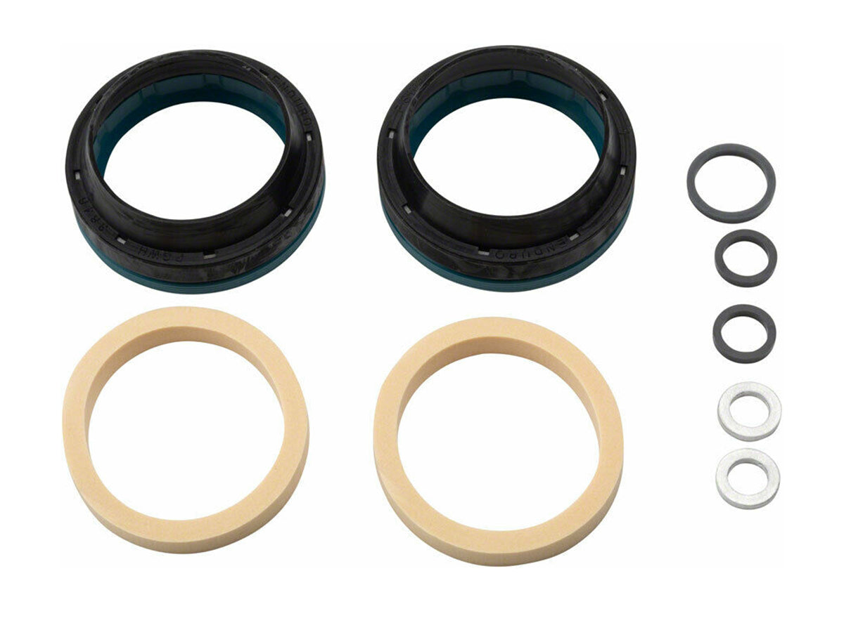 Enduro HyGlide Fork Seals - Fox Black - Blue Fox 34mm 