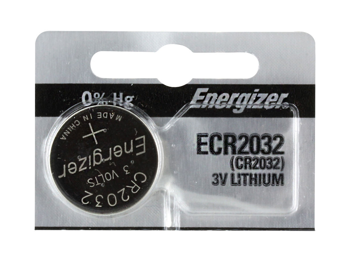Energizer ECR2032 3V Lithium Battery Silver Each 