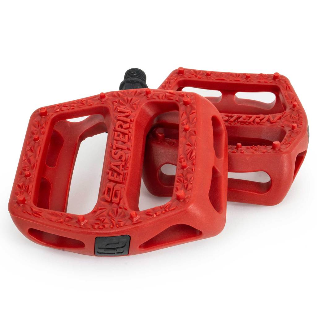 Eastern Facet BMX Pedals - Red Red  