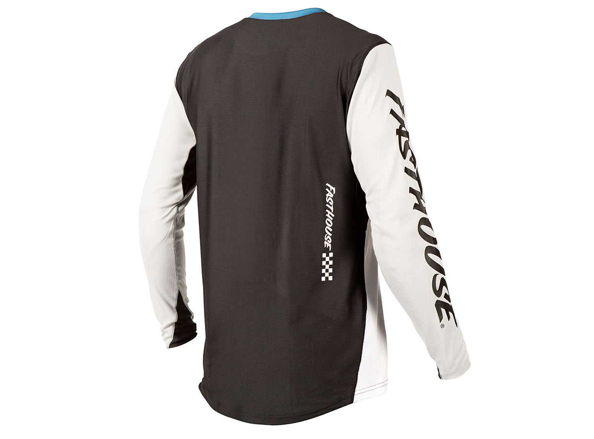 Fasthouse Alloy Kilo Long Sleeve MTB Jersey - Youth - Slate-White