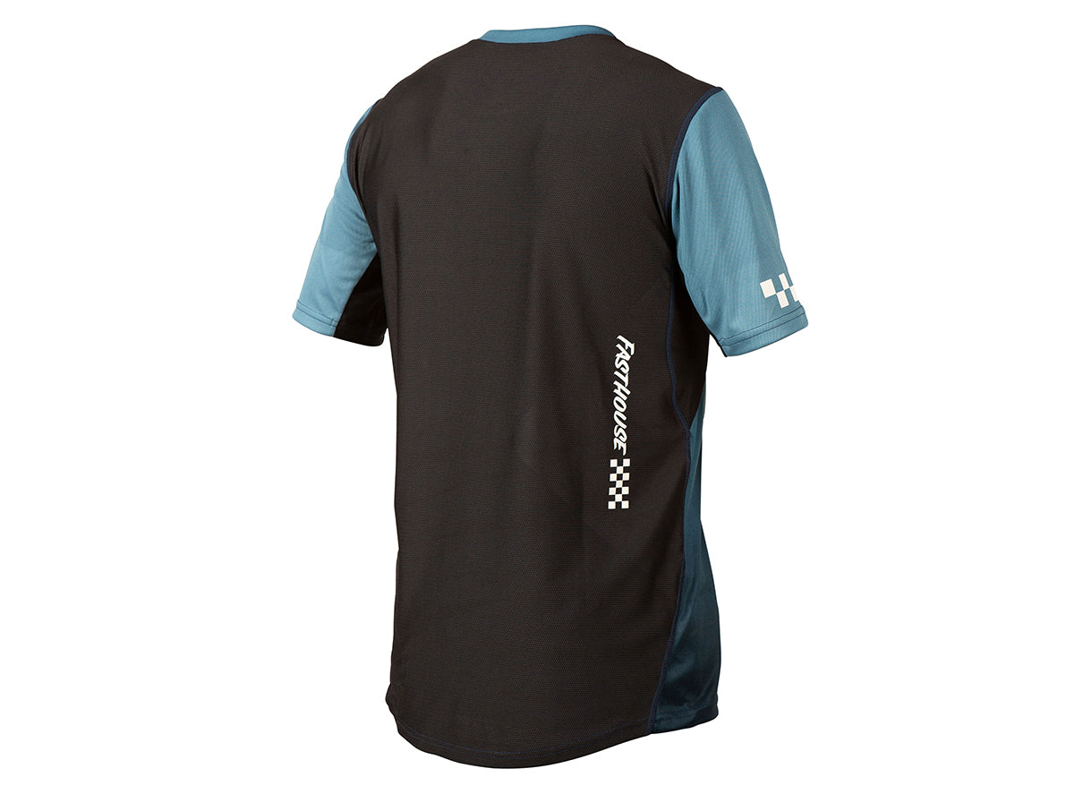 Fasthouse Alloy Slade Short Sleeve MTB Jersey - Youth - Blue-Black