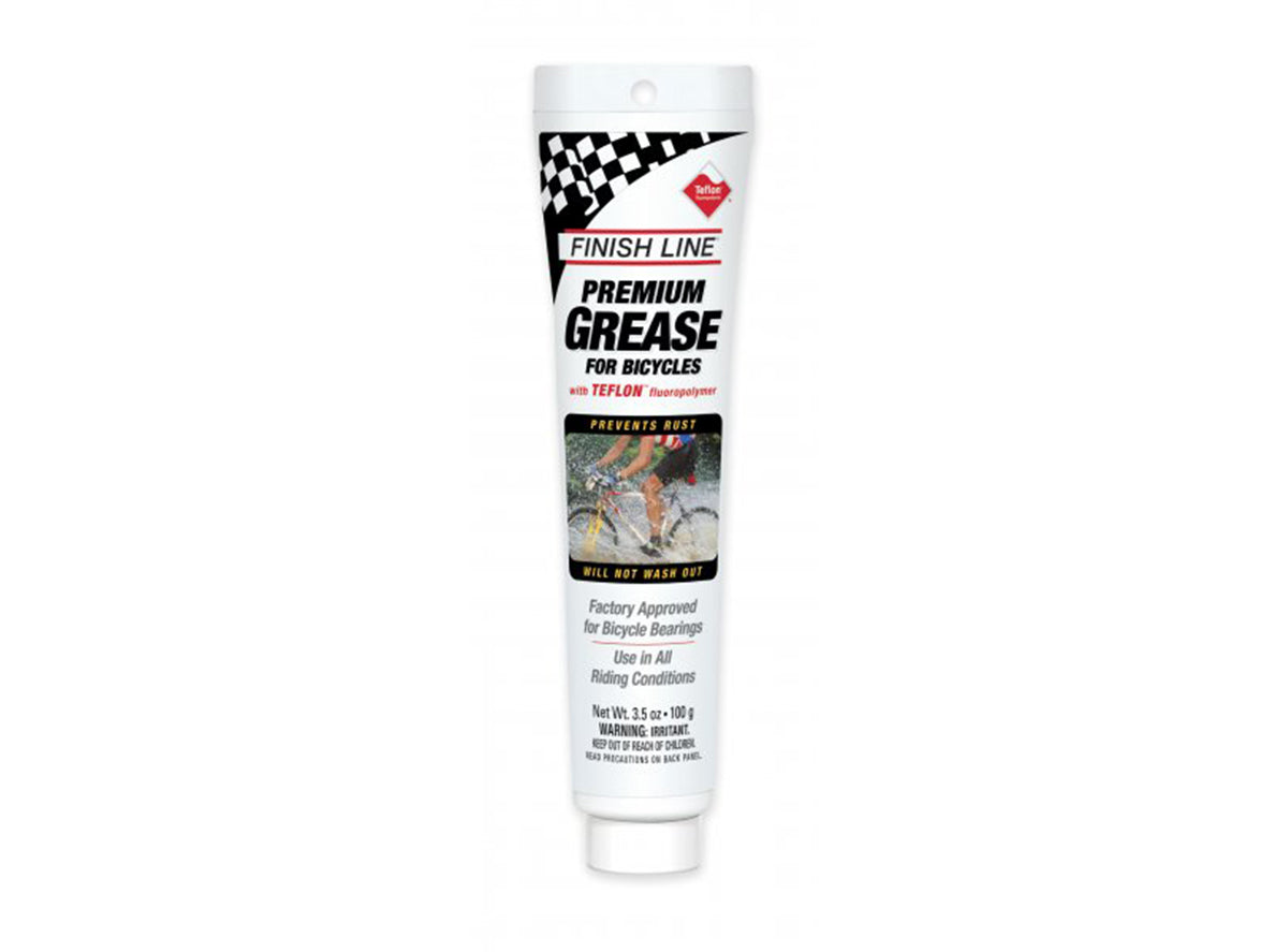 Finish Line Premium Grease w/Teflon White 3.5oz Tube 