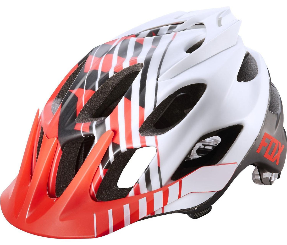Fox Racing Flux Savant MTB Helmet - Savant - Red-White Savant Red - White Small/Medium 