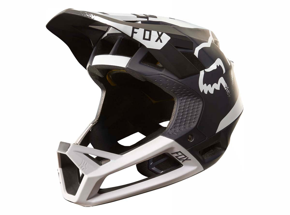 Fox Racing Proframe Moth Full Face Helmet - Black-White Black - White Small 