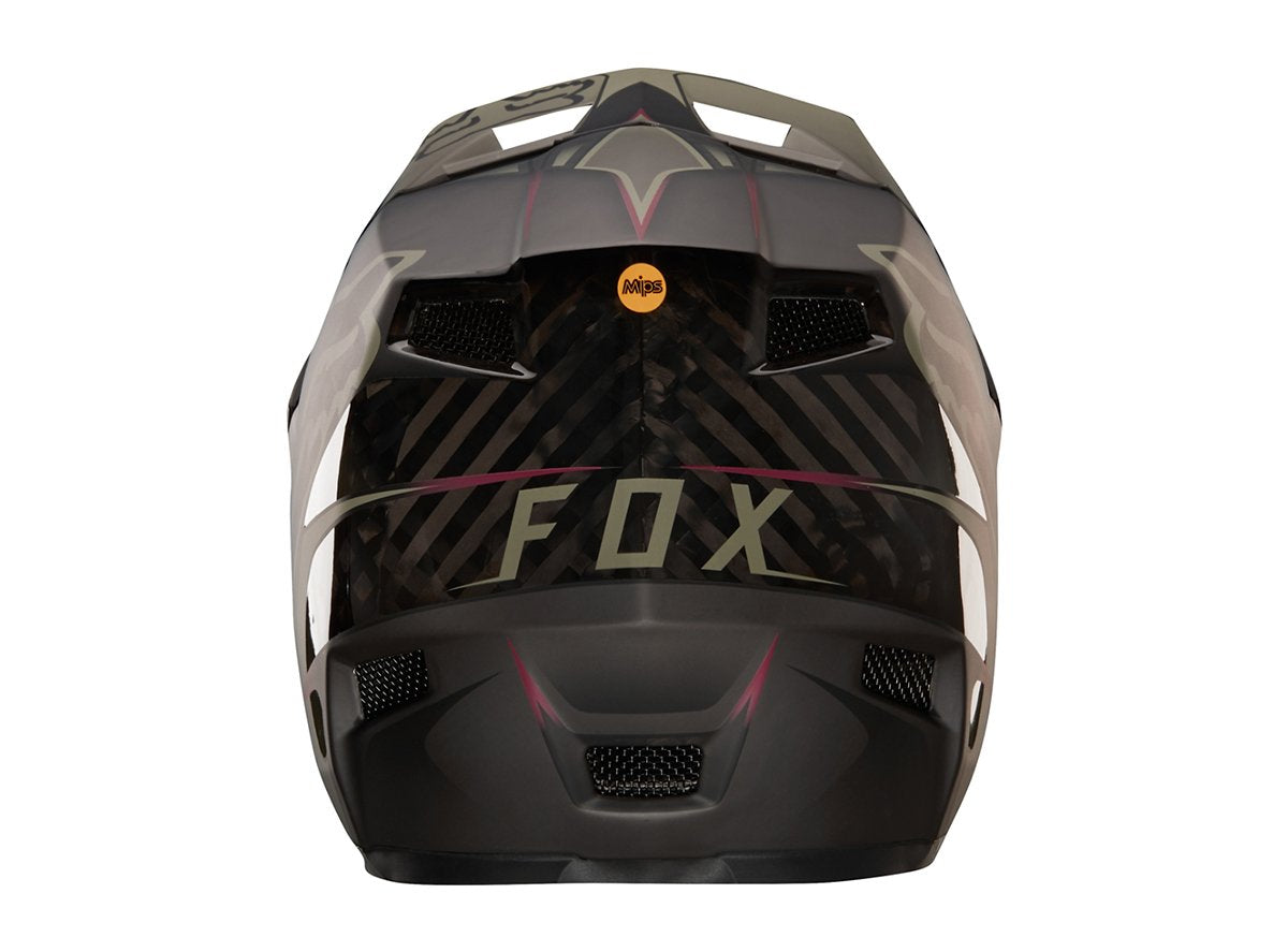Fox Racing Rampage Pro Carbon Kustom Full Face Helmet - Fatigue-Black Fatigue - Black Small 