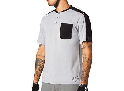 Fox Racing Ranger DR Short Sleeve Henley - Steel Gray - 2021 Steel Gray Small 