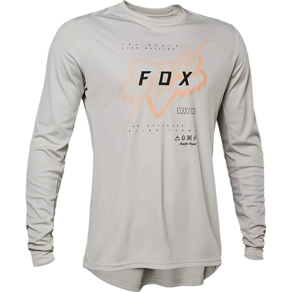 Fox Racing Ranger Long Sleeve MTB Jersey - Jectr - Vintage White - 2022 Vintage White Small 