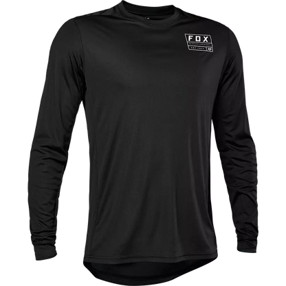 Fox Racing Ranger Long Sleeve MTB Jersey - Swath - Black - 2022 Black Small 