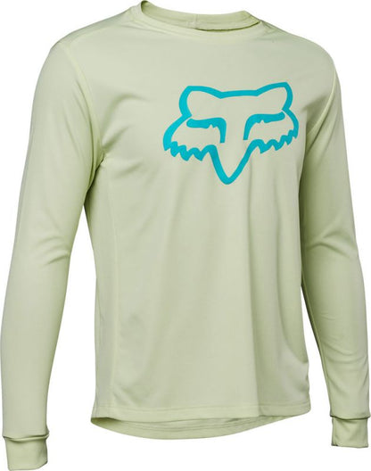 Fox Racing Ranger Long Sleeve MTB Jersey - Youth - Sea Spray - 2022 Sea Spray Small 