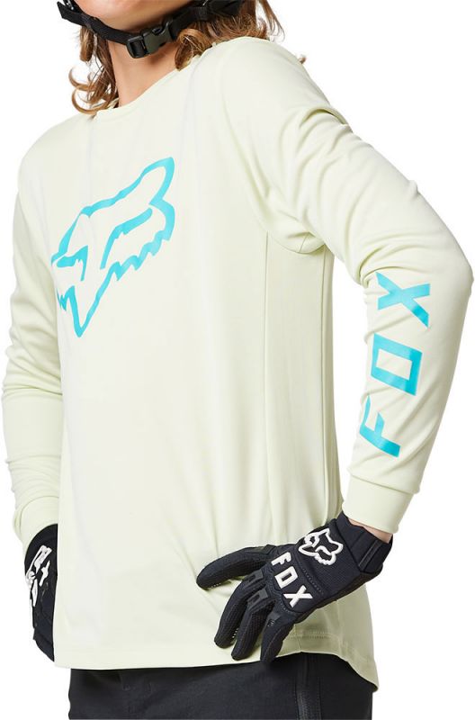 Fox Racing Ranger Long Sleeve MTB Jersey - Youth - Sea Spray
