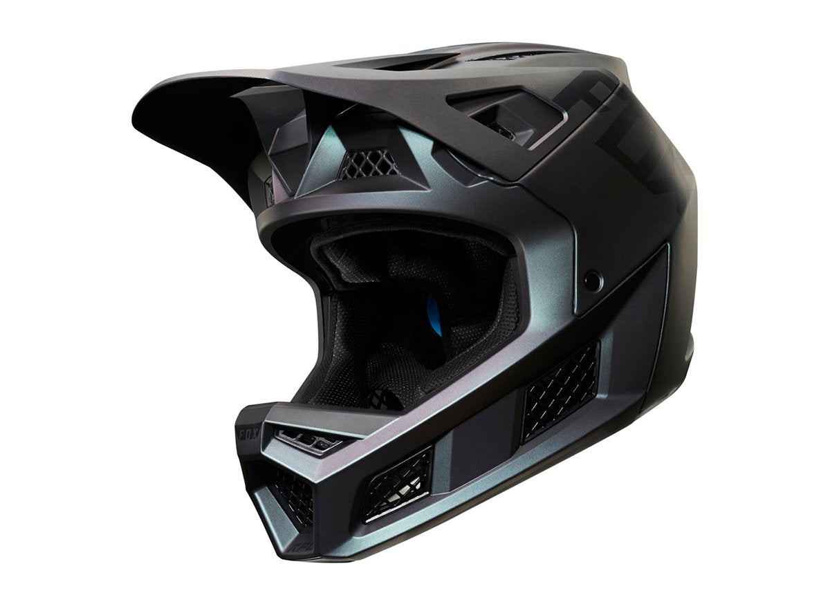 Fox Racing Rampage Pro Carbon Full Face Helmet - Weld - Black Iridium - 2019 Black IRI Medium 