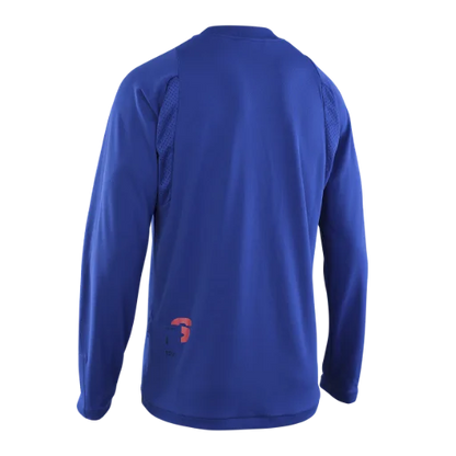ION Scrub Amp Long Sleeve MTB Jersey - Cobalt Reef - 2022