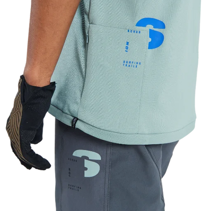 ION Scrub Amp Short Sleeve MTB Jersey - Tidal Green - 2022