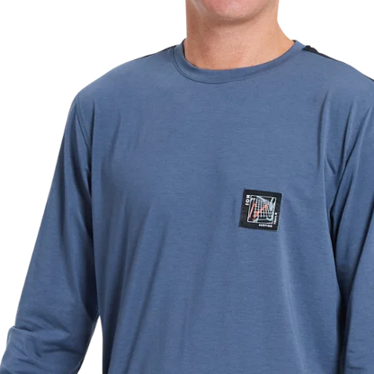 ION Seek Amp Long Sleeve MTB Jersey - Storm Blue