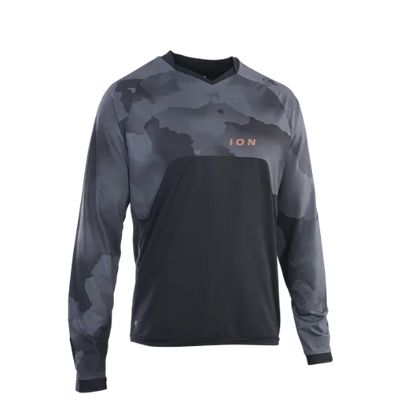 ION Traze Amp AFT Long Sleeve MTB Jersey - Black 900 Black Small 