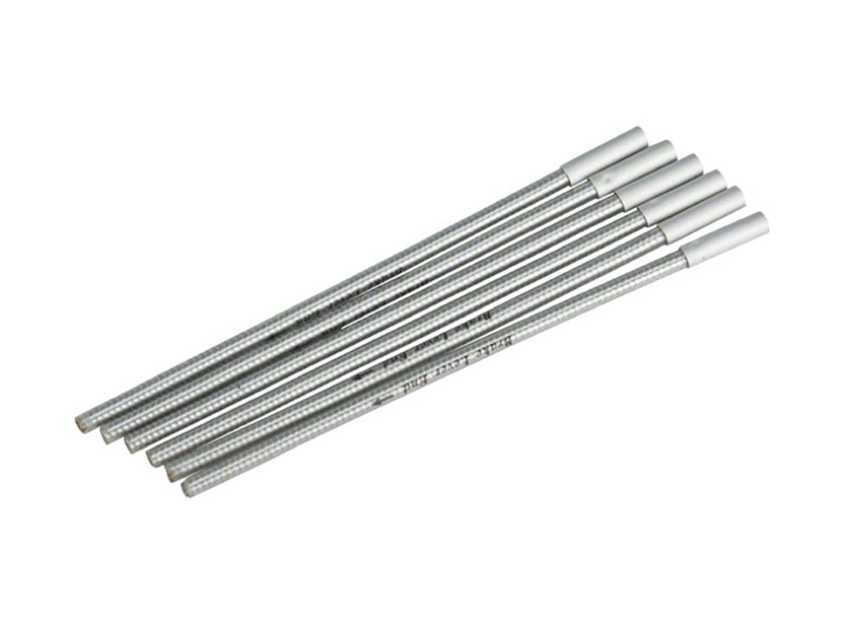 Jagwire EZ-Bend Brake Housing Segments Silver 5mm - 6 Pcs 