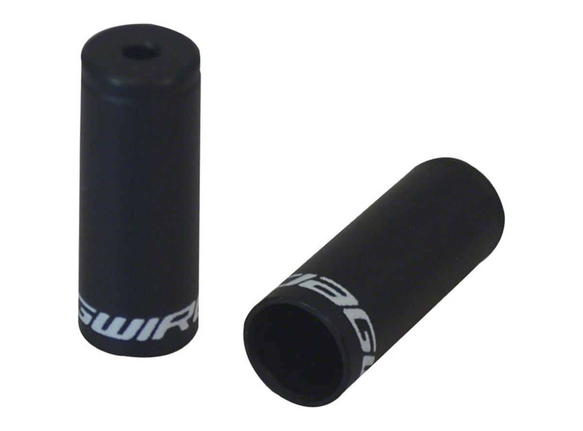 Jagwire Shift Housing Alloy Open End Cap - Black Black 10 Pieces 4mm