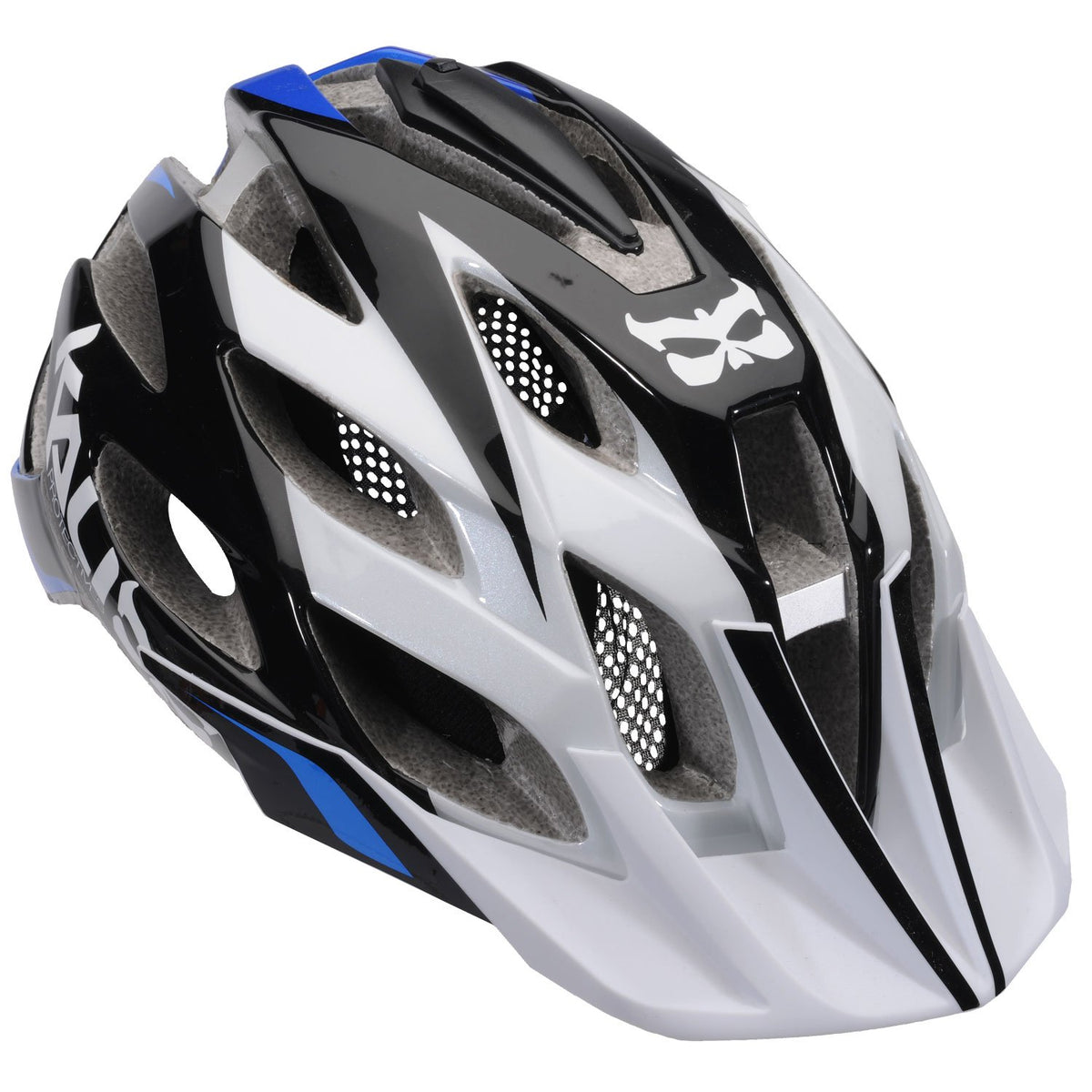 Kali Amara Paramount MTB Helmet - Black-White-Blue Black - White - Blue Small/Medium 