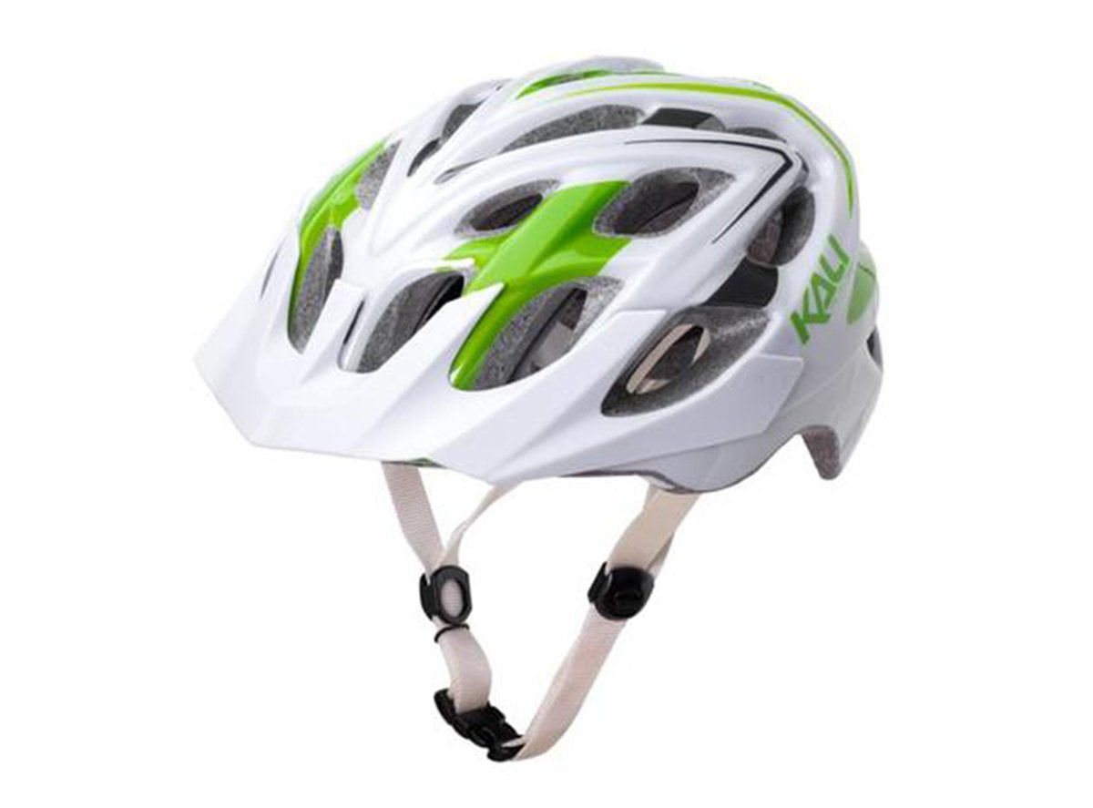 Kali Chakra Plus Sonic MTB Helmet - White-Green White - Green Medium/Large 