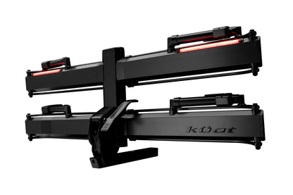 Kuat Piston Pro X LED Dual Ratchet Platform Rack with Kashima - 2 Bike - 2" - Galaxy Gray Galaxy Gray  