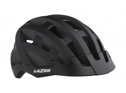 Lazer Compact DLX MIPS Commuter Helmet - Matt Black - 2020 Matt Black One Size Rear Mounted LED Light