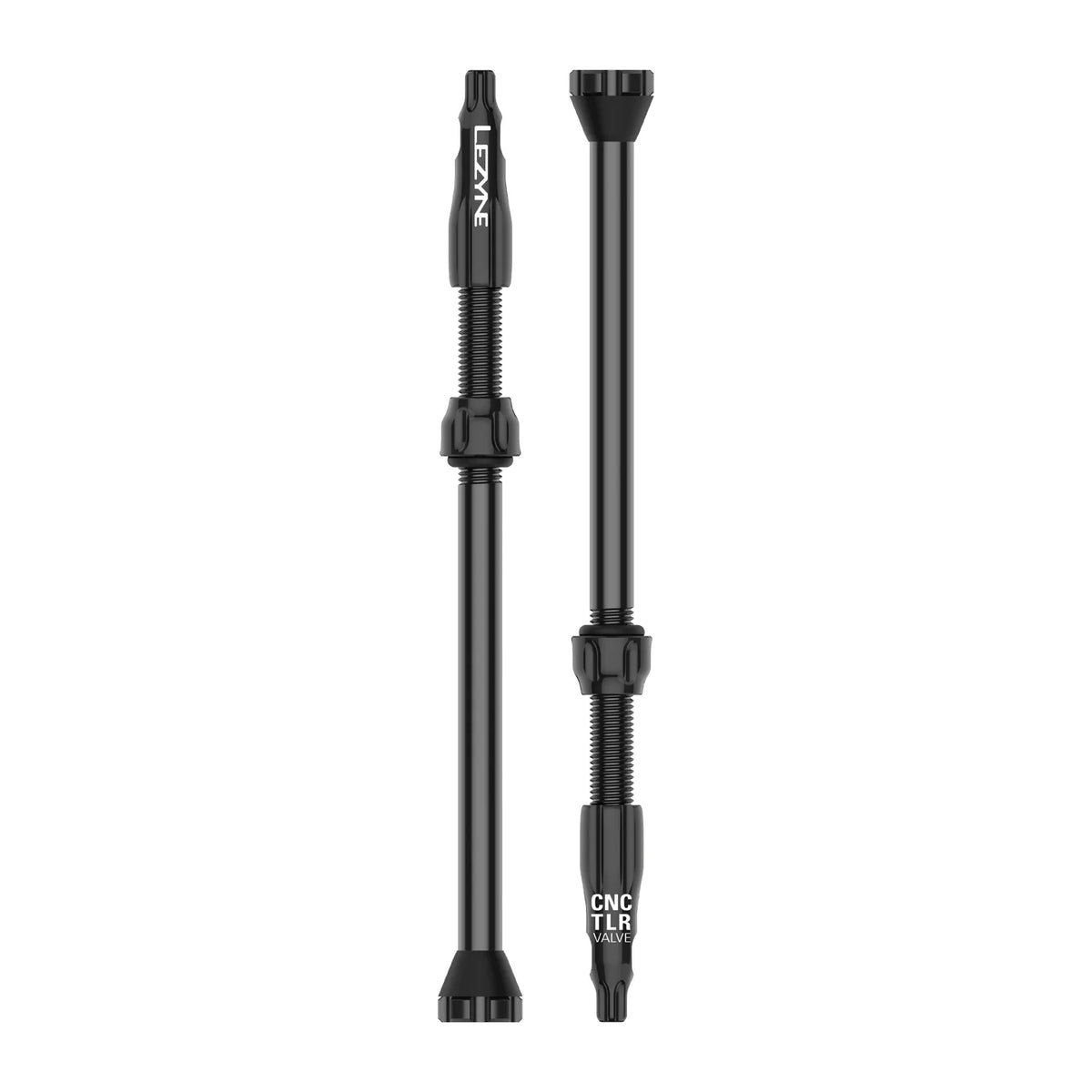 Lezyne CNC TLR Tubeless Valve - 80mm - Pair Black  