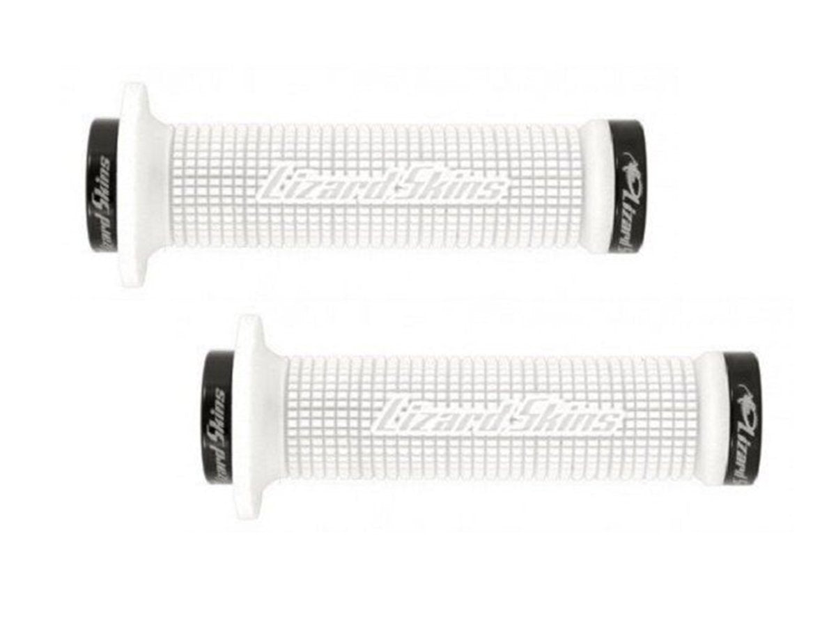 Lizard Skins Lock-On Machine BMX Grips - White White  