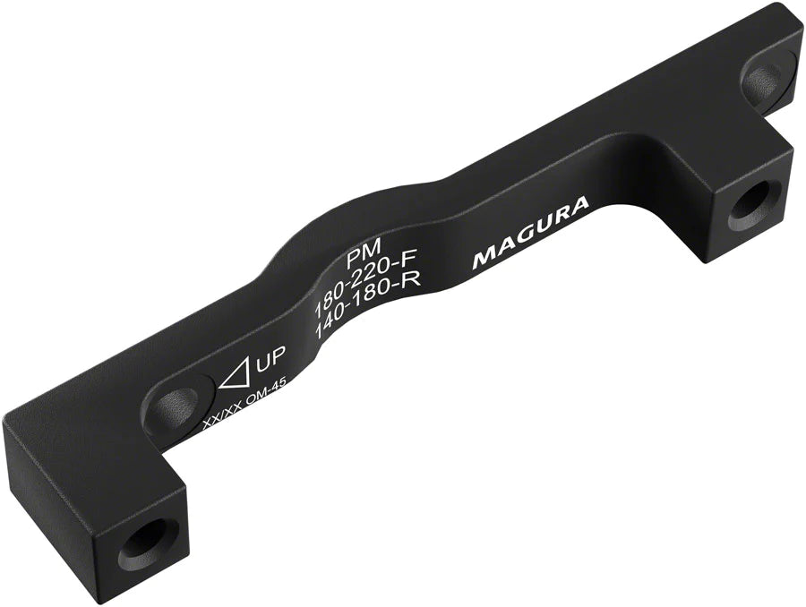 Magura QM 45 Disc Brake Adapter Black PM - 180mm - F-220mm/R-180mm 