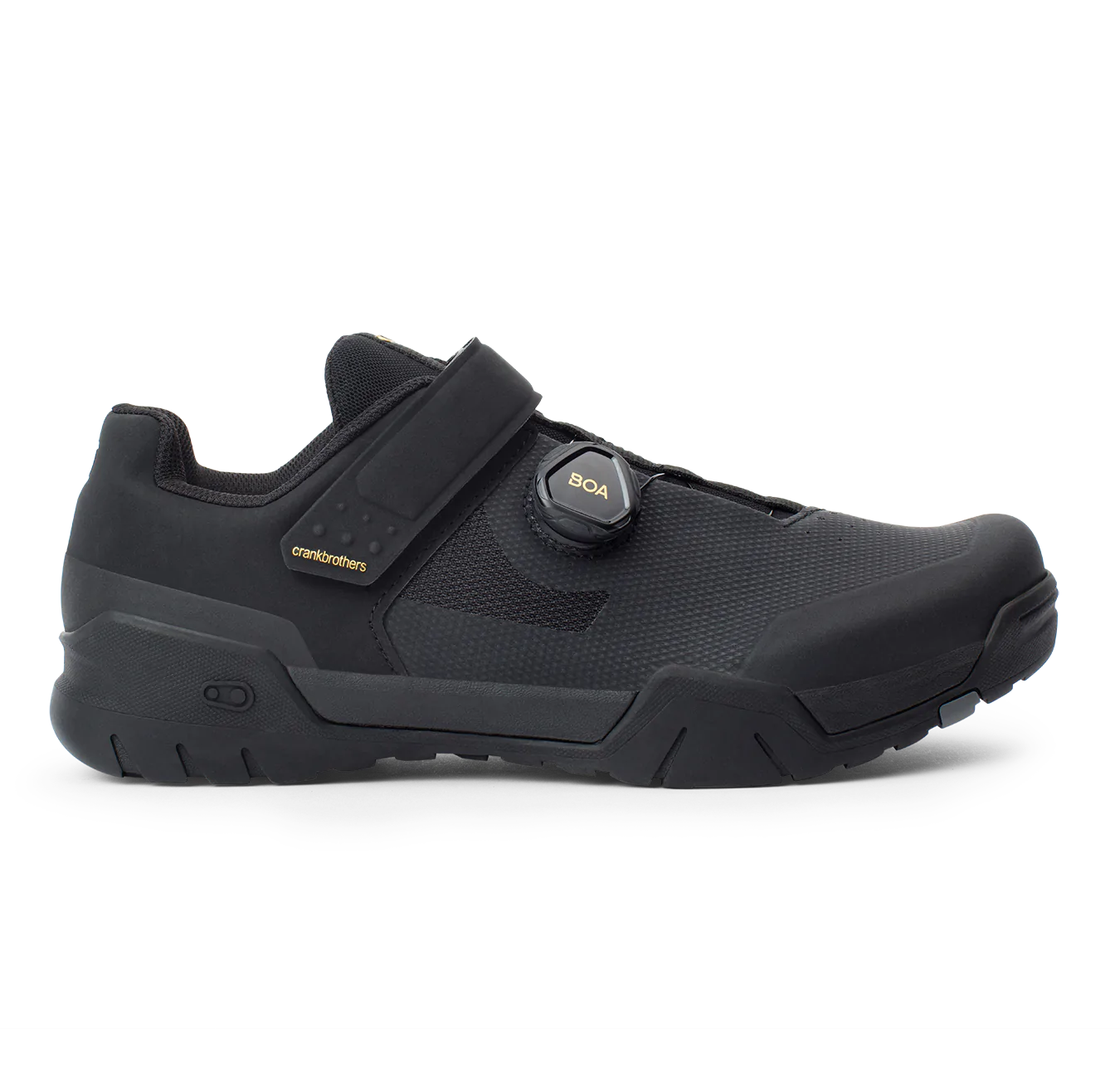 Crank Brothers Mallet E BOA MTB Shoe - Black-Gold-Black