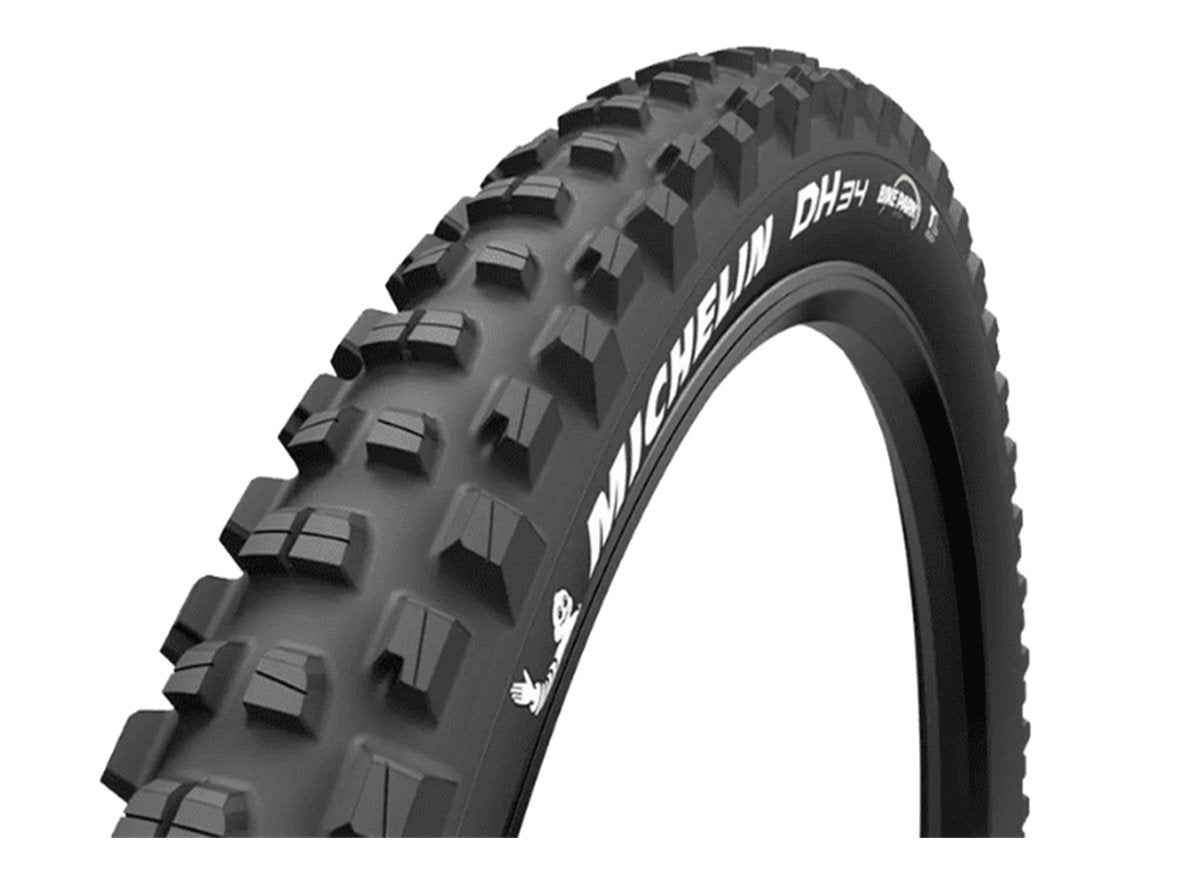 Michelin DH34 Bike Park 29" Wire MTB Tire - Black Black 2.4" 2x55tpi