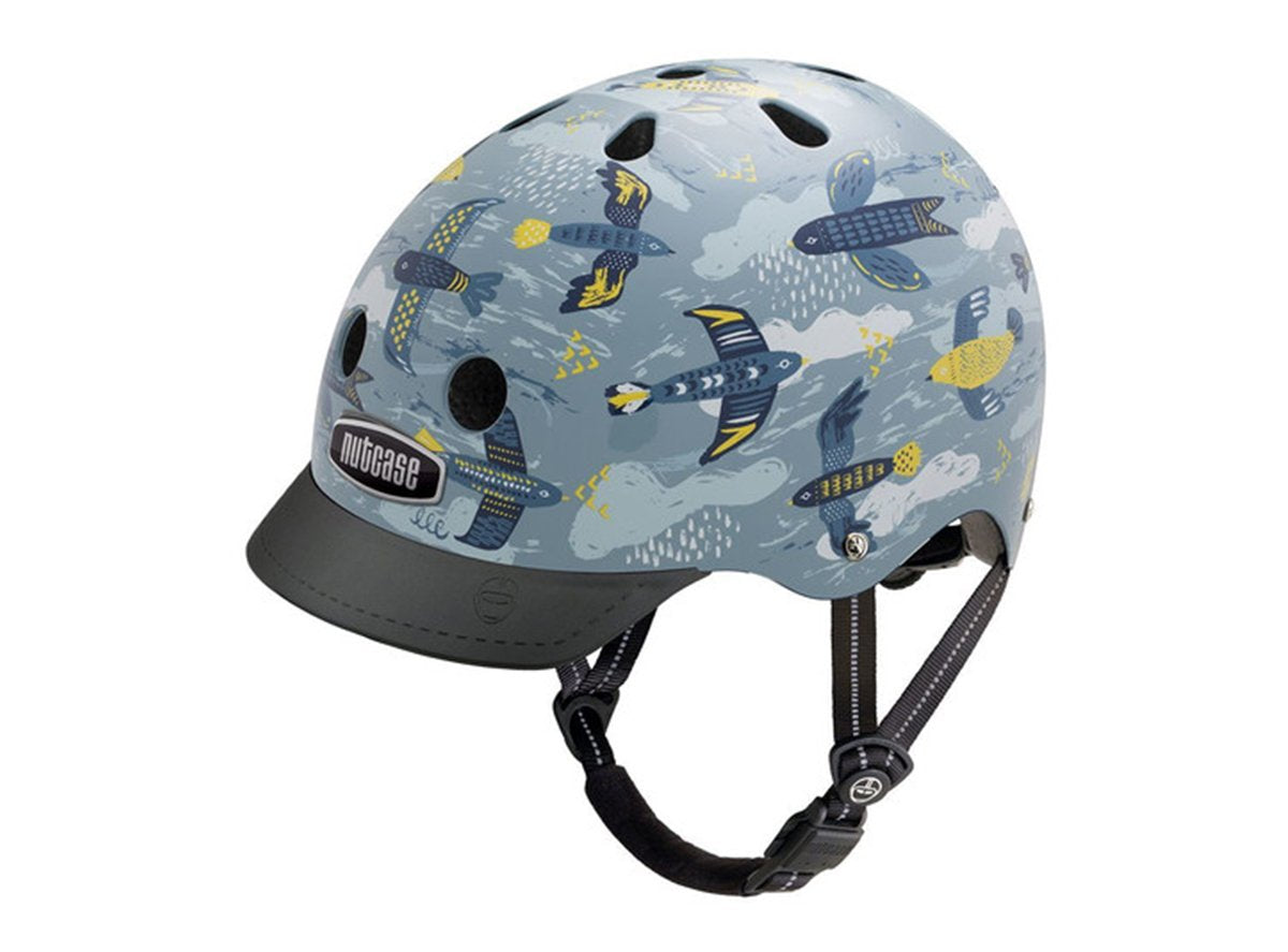 Nutcase Feathered Friend (Unframed) Street Helmet - Blue Blue Small 