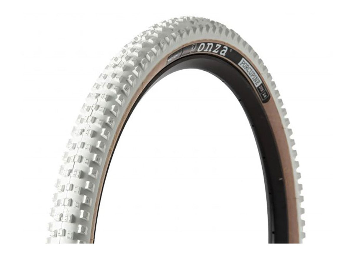 Onza Porcupine 29" Folding MTB Tire - White White 2.4" 60tpi