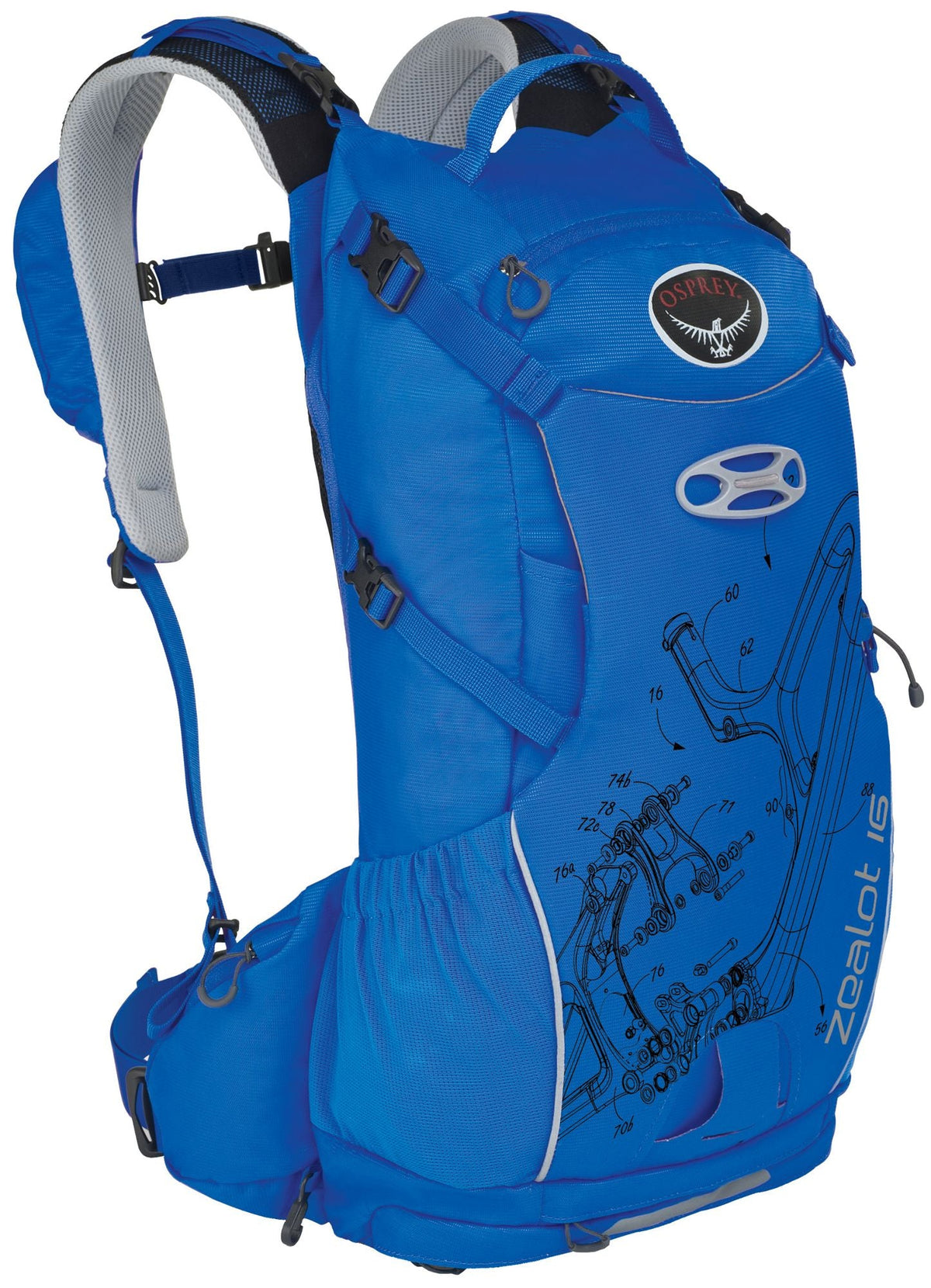 Osprey Zealot 16 Backpack - Octane Blue Octane Blue Small/Medium 
