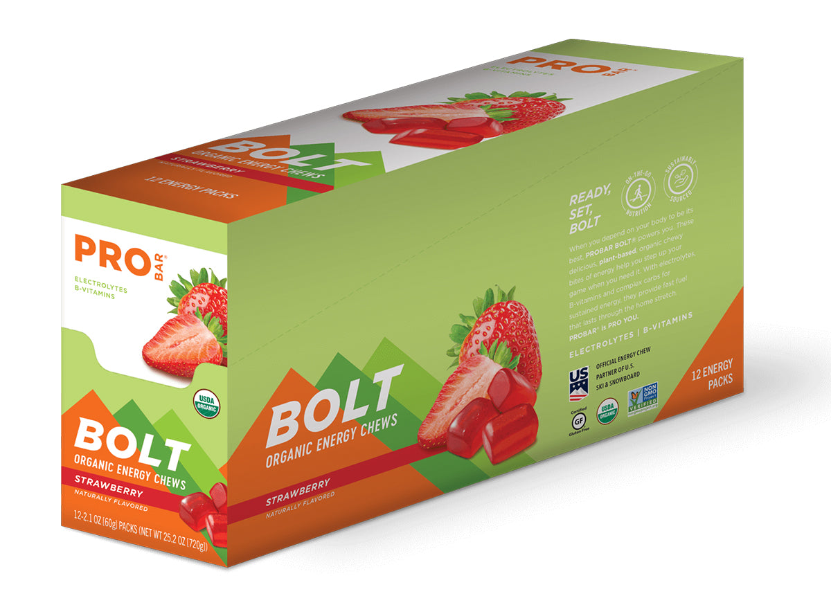 PROBAR Bolt Organic Energy Chews - Strawberry