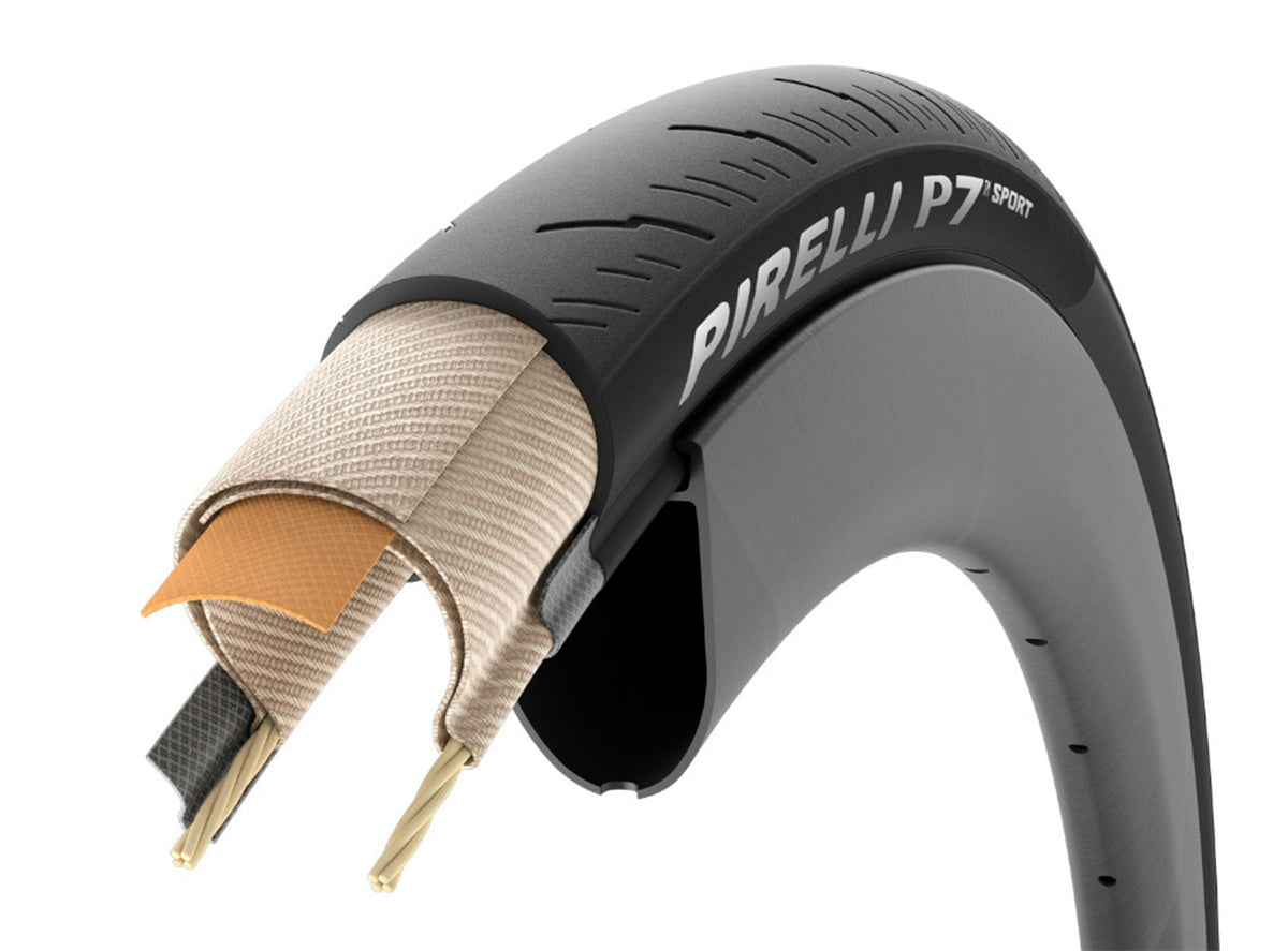 Pirelli P7 Sport 700c Road Tire Black 26c 