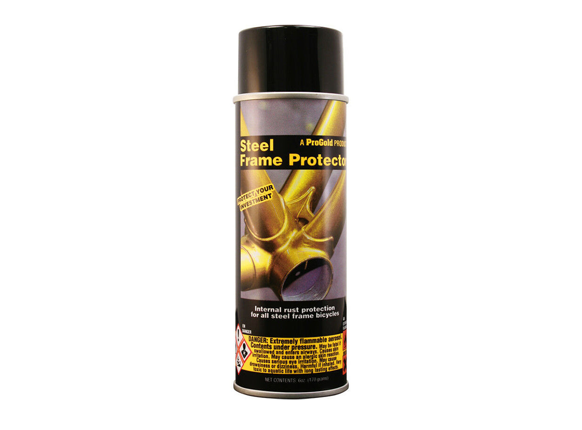 ProGold Steel Frame Protector Yellow - Black 6oz Aerosol 