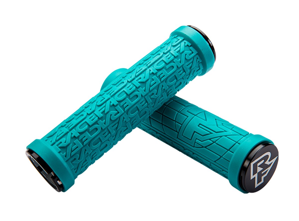 Race Face Grippler 30mm Grips - Turquoise Turquoise  