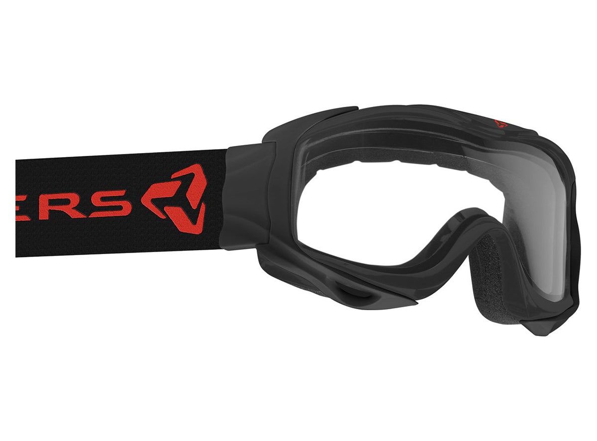 Ryders Eyewear Shore MTB Goggle - Matt Black Matt Black DBL - Double Clear Lens 