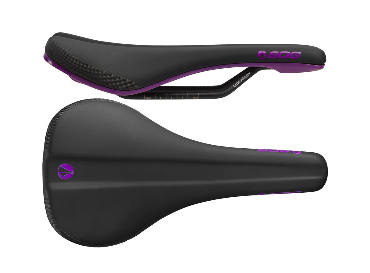 SDG Bel Air V3 Lux Alloy Rail Saddle - Purple Purple  