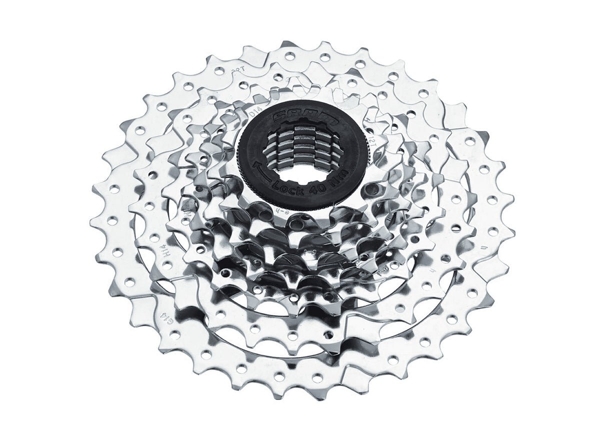 SRAM PG-730 7 Spd MTB Cassette Silver 12-32t HG Spline