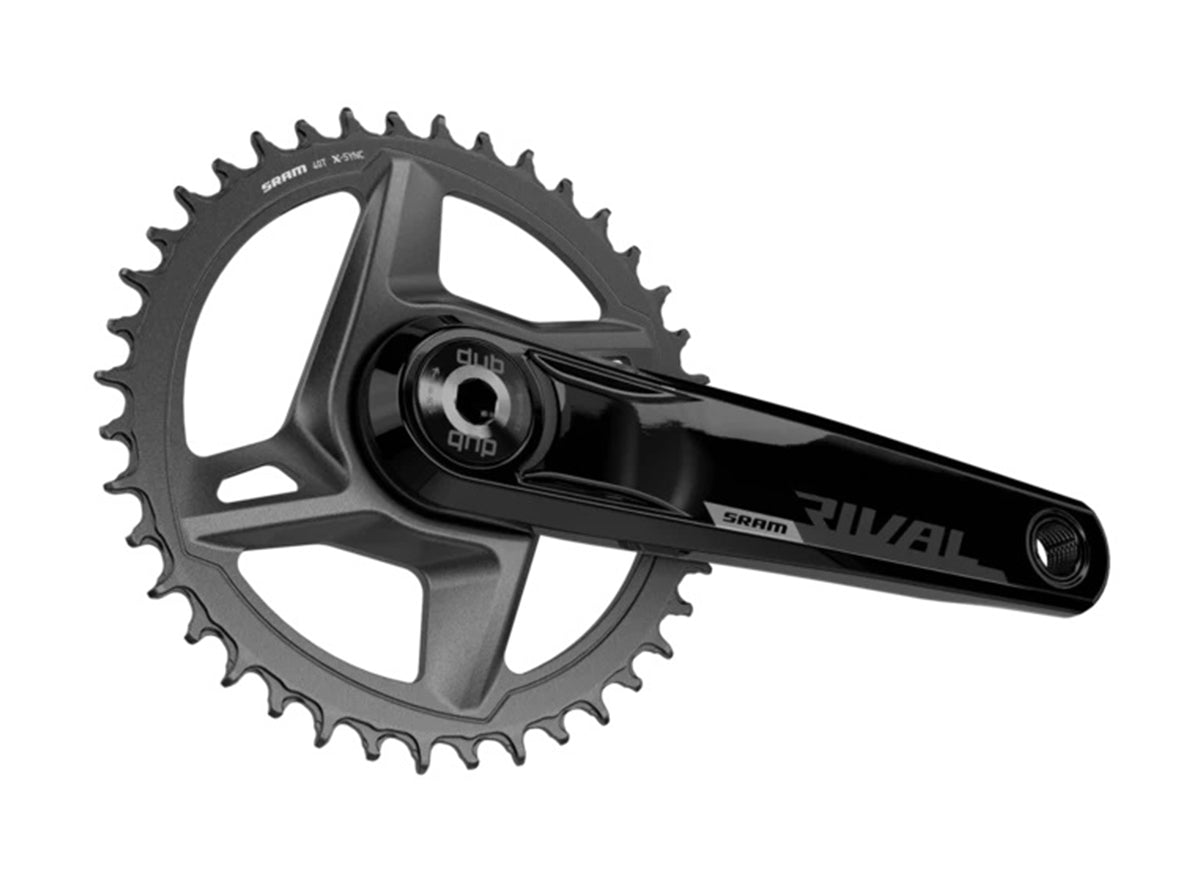 SRAM Rival 1 AXS Wide 12 Spd Road Crankset - Black