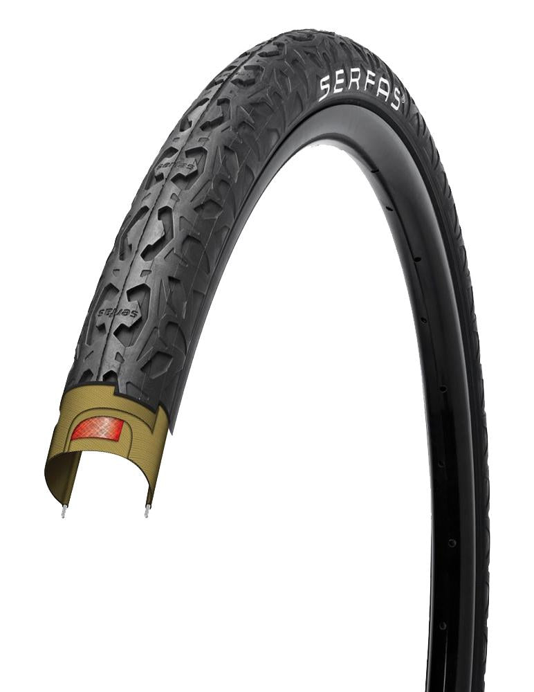 Serfas Drifter 26" Wire City Tire - Black Black 2.0" 