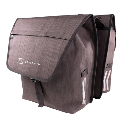 Serfas Pannier Double Bag - Black Black Set 