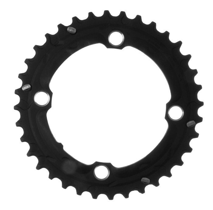 Shimano SLX FCM665 9 Spd Double Chainring - Black Black 36t - 104mm 