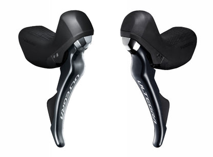 Shimano Ultegra R8020 11 Spd STI Shifter Black Left Hand Front 